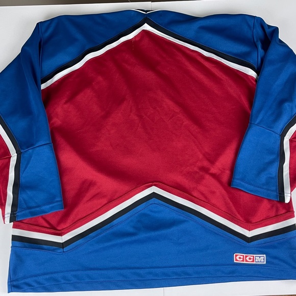 Vintage CCM Colorado Avalanche Hockey NHL Jersey Sz XXL - Picture 2 of 5
